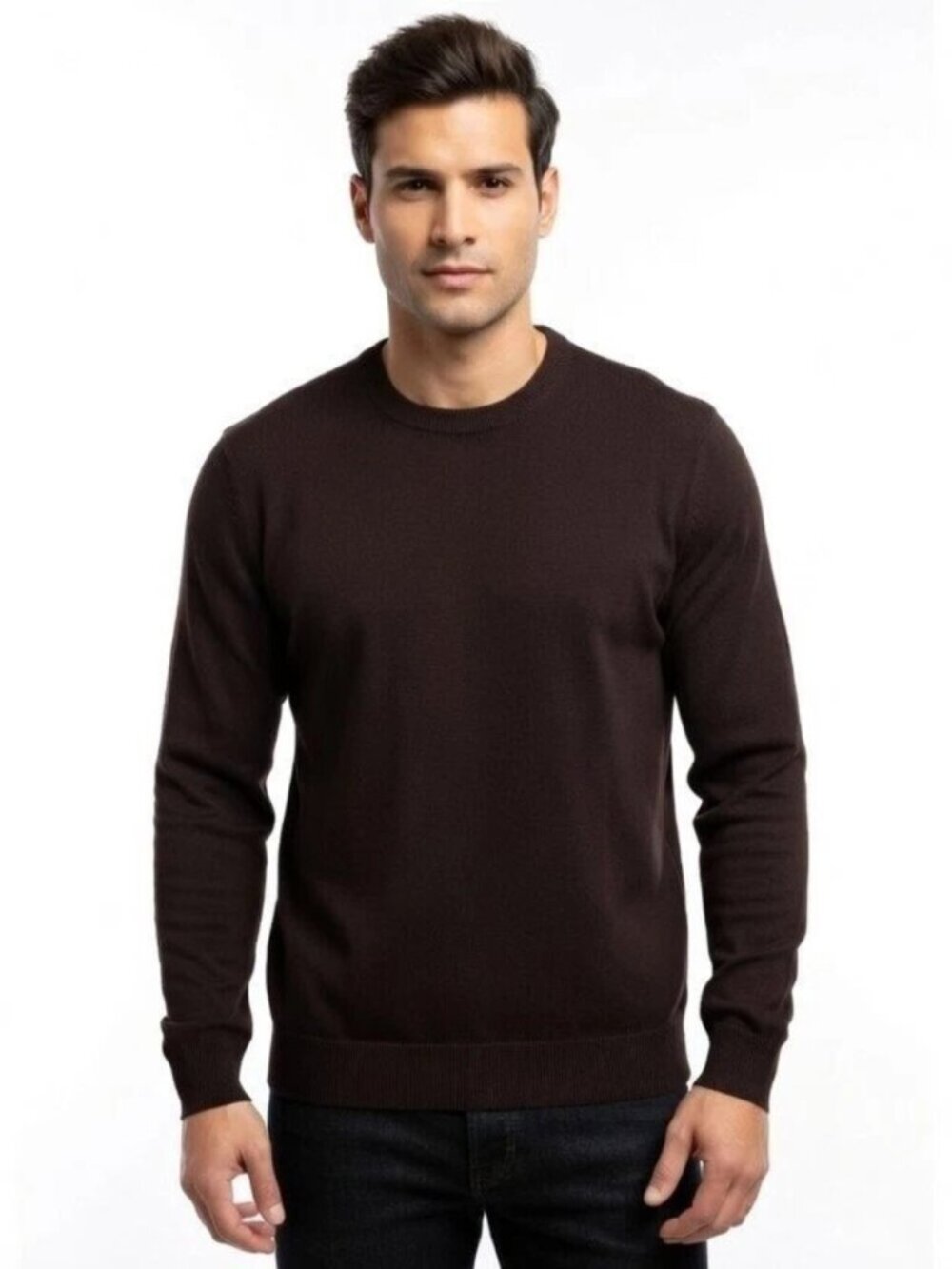 Banana Republic Men's Merino Wool Sweater Brown Color Medium